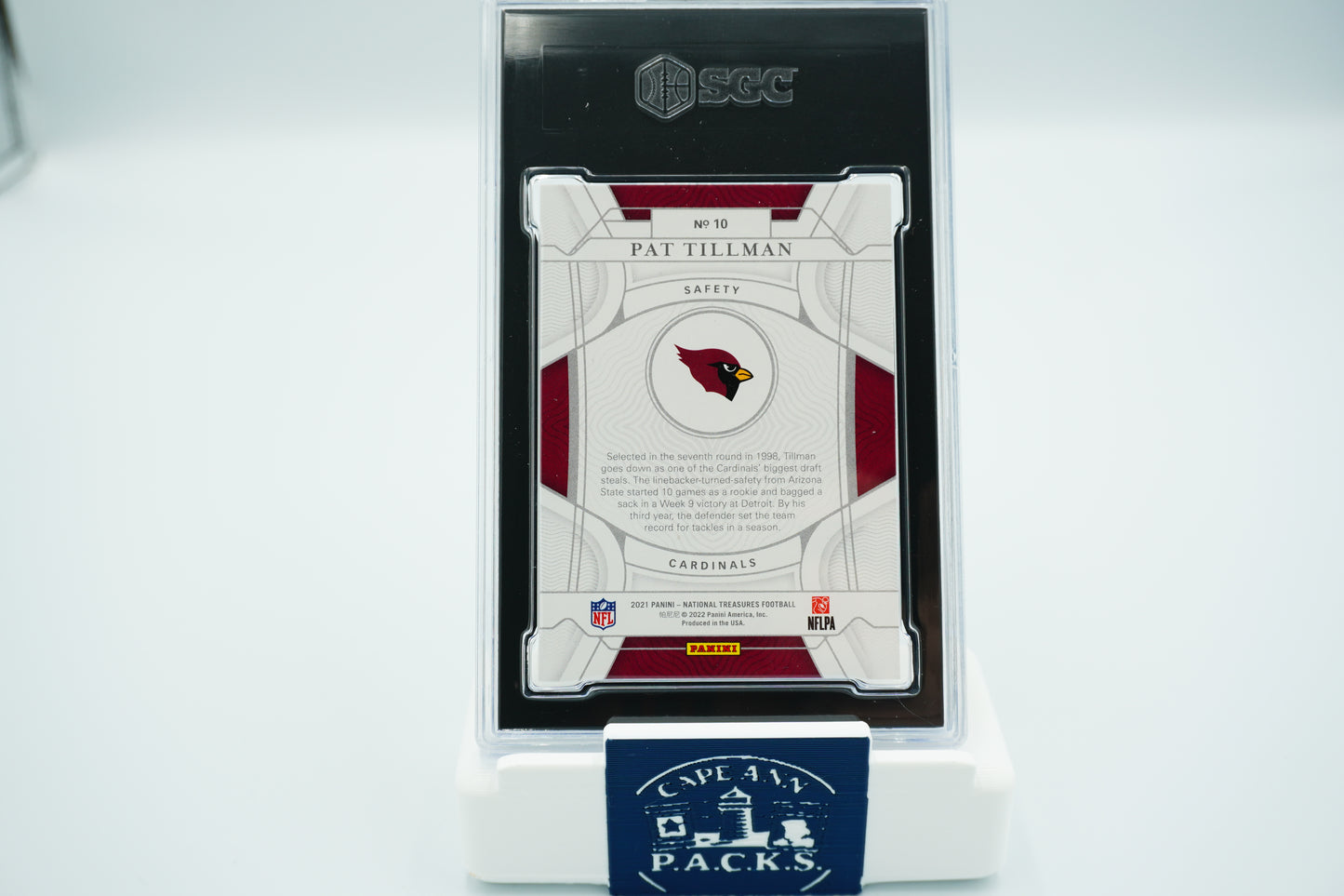 2021 NFL National Tresures Pat Tillman 10 Base /99 CGC 9
