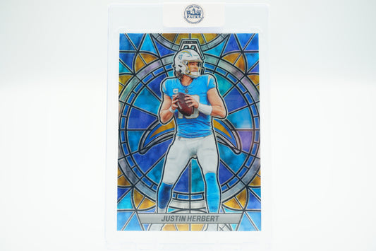 2023 Football Panini Mosaic Justin Herbert #SG-8 Stained Glass!!