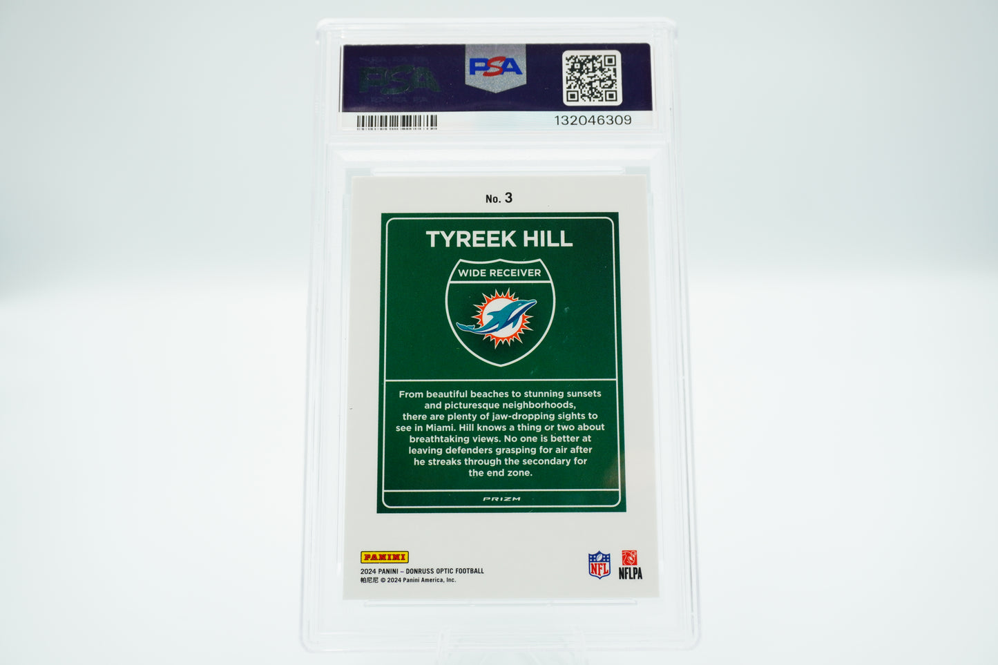 2024 NFL Donruss Tyreek Hill DOWNTOWN PSA 9