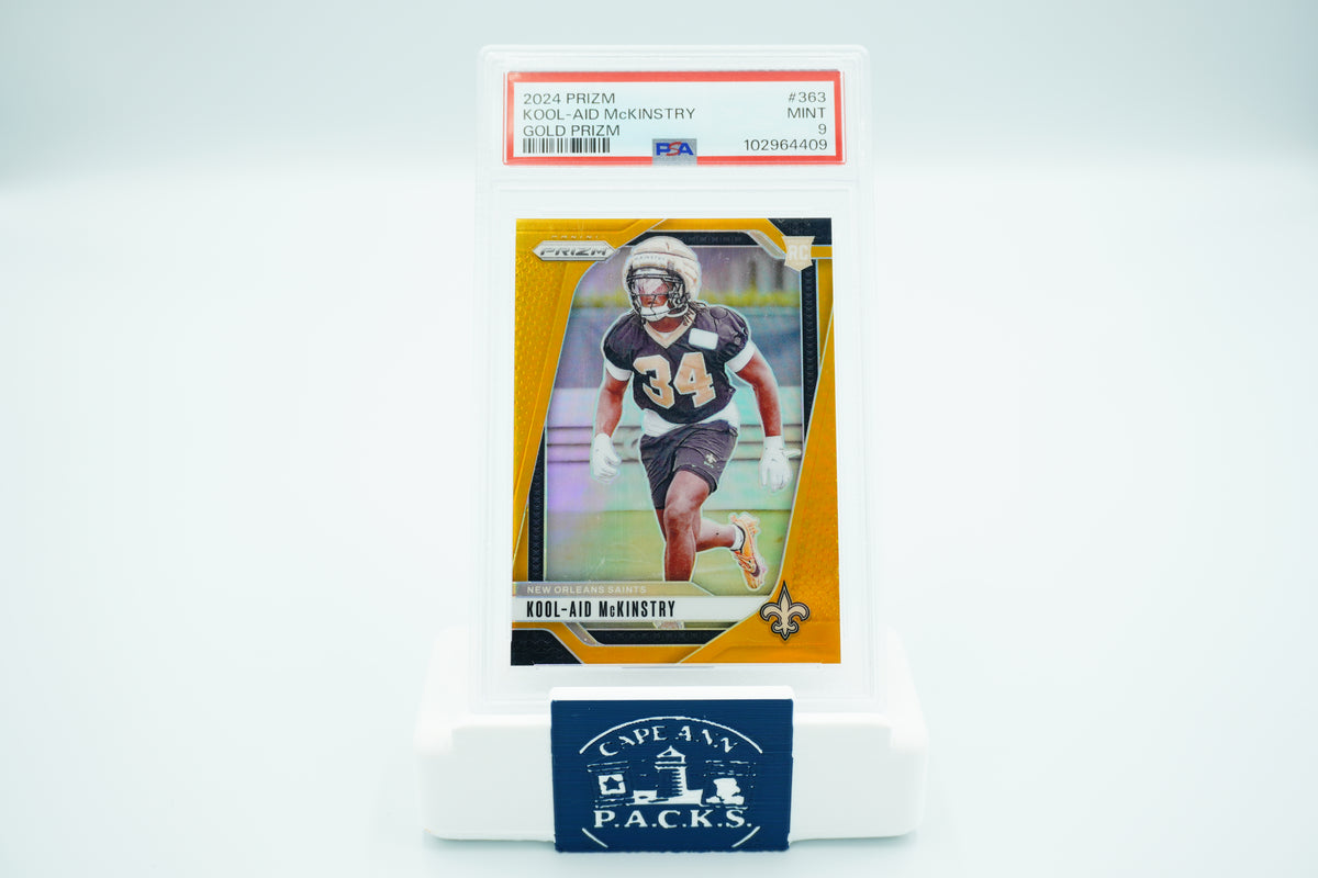 2024 Football Prizm Kool-Aid McKinstry 363 Gold Prizm /10 PSA 9