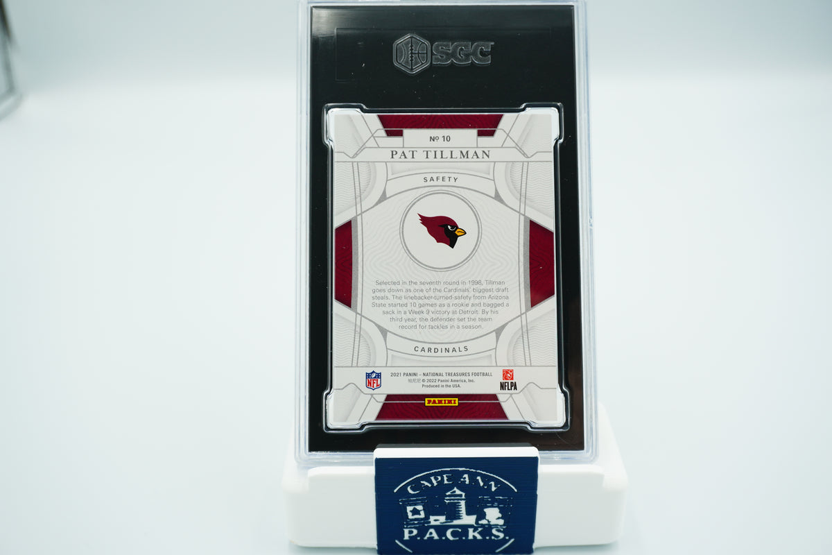 2021 NFL National Tresures Pat Tillman 10 Base /99 CGC 9